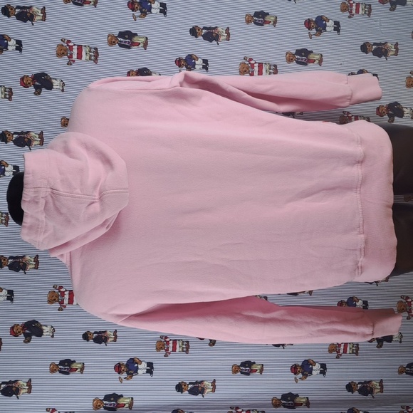 Superdry Tokyo spellout logo graphic pink & blue XL casual hoodie sweatshirt - Picture 4 of 5